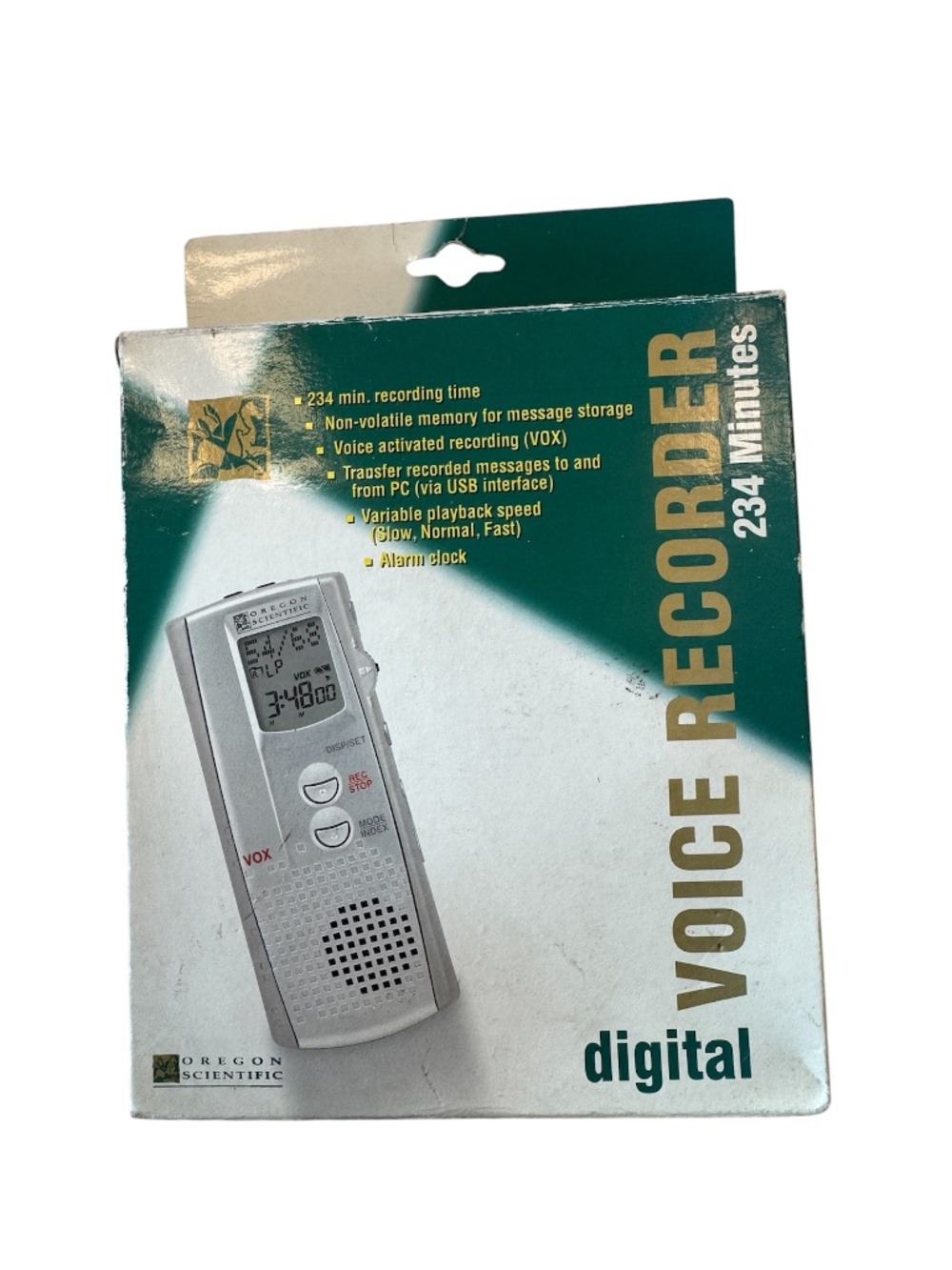 Vintage New Oregon Scientific Voice Recorder Dictaphone model VR399